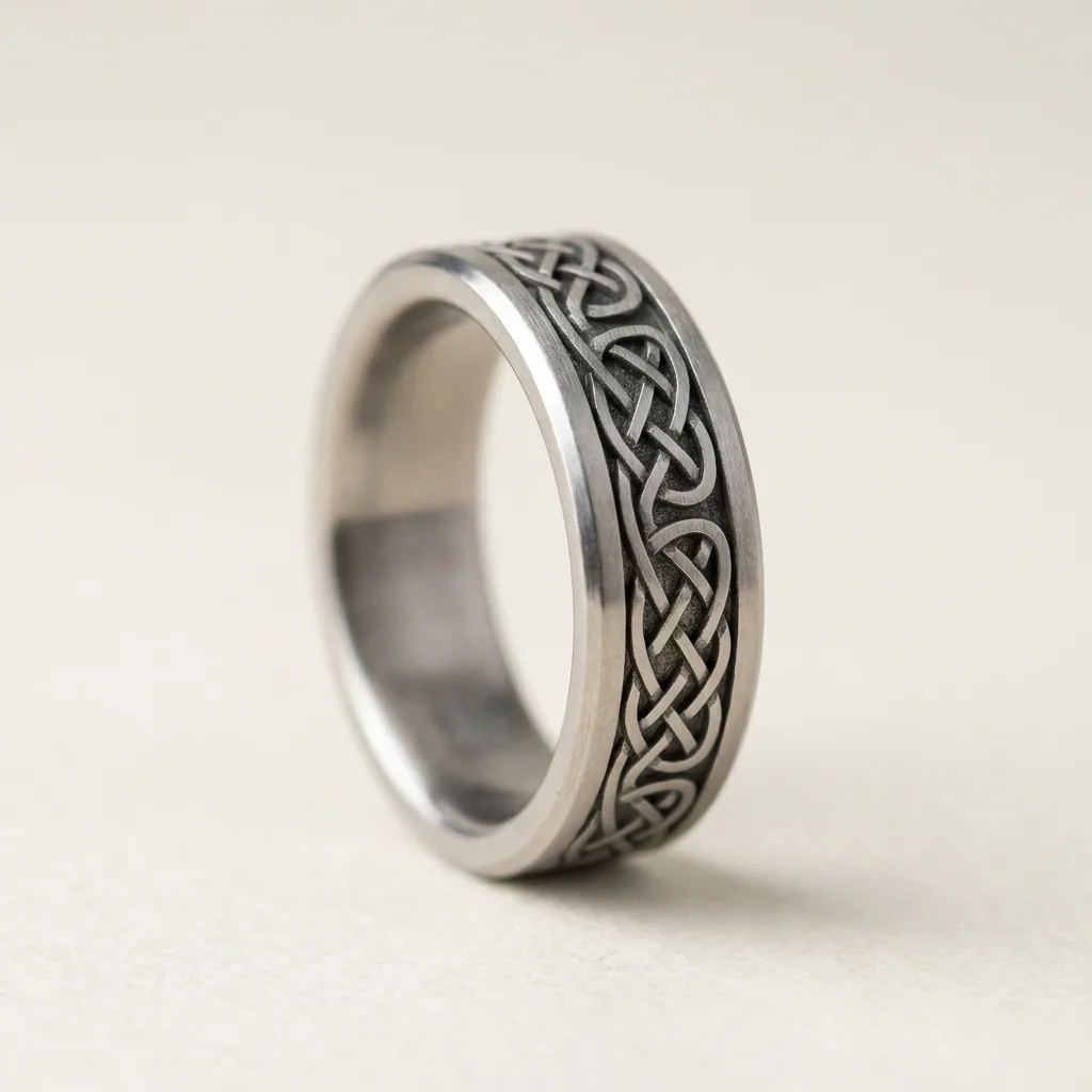 Celtic, A continuous knot, cut rather than printed.