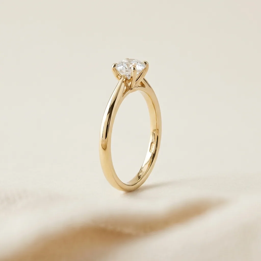 Diamond solitaire, Four claws, one stone, nothing else.