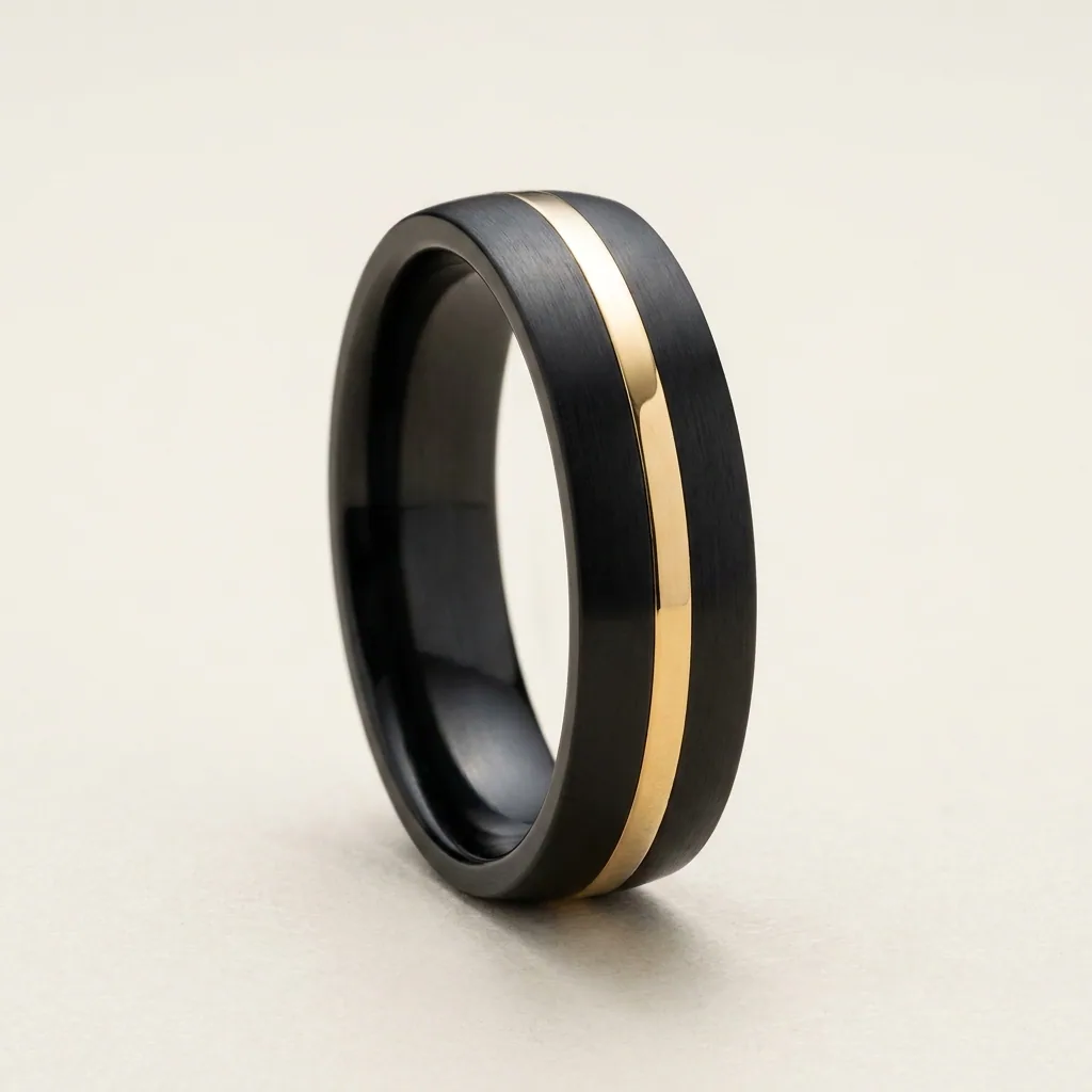 Gold line, black, The same gold line, against black instead of grey.